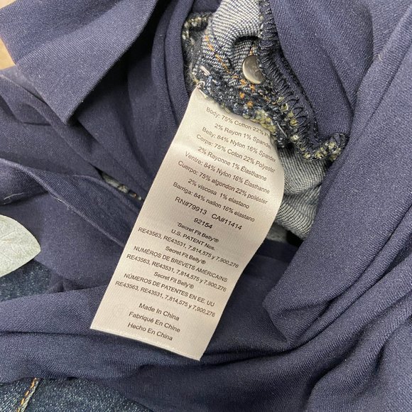 Motherhood Maternity Indigo Blue Boot Cut Petite Extra Large - Picture 9 of 12